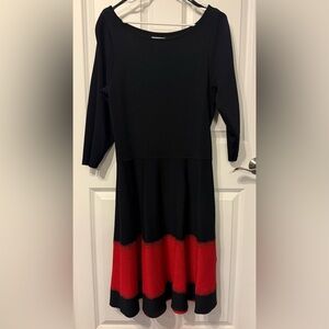 Eliza J Black and Red Dress